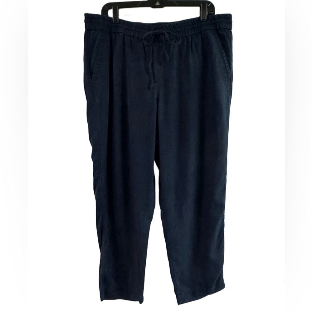 Talbots Blue Tencel Drawstring Waist Pants Size 16